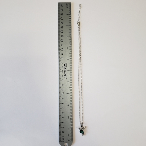 Silver tone Fashion Crystal Hummingbird Pendant Necklace Exquisite Shiny Zircon - Picture 6 of 10